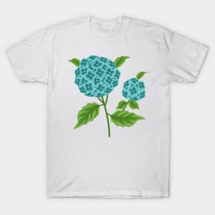 Hydrangea Flowers Design T-Shirt
